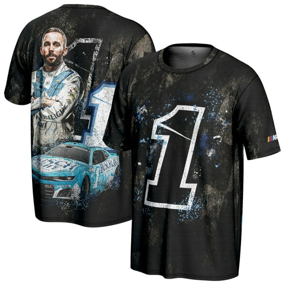 Men's ProSphere Black Ross Chastain All Over Print T-Shirt