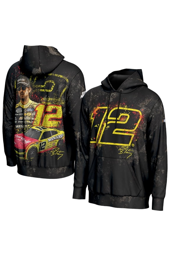 Men's ProSphere  Black Ryan Blaney All Over Print Hoodie