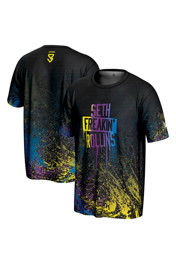 Men's ProSphere Black Seth "Freakin" Rollins Graffiti T-Shirt