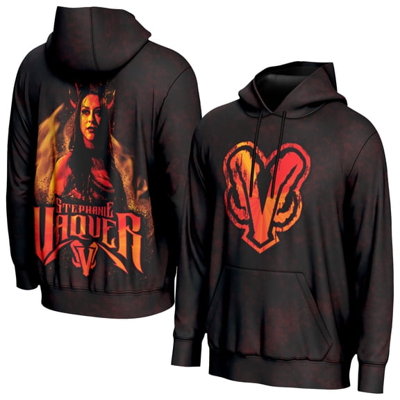 Men's ProSphere  Black Stephanie Vaquer Dark Angel Pullover Hoodie