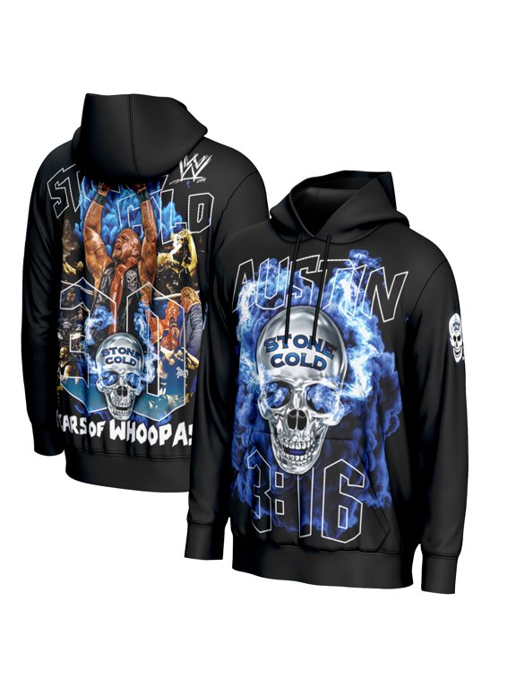 Men's ProSphere Black "Stone Cold" Steve Austin 30th Anniversary Hoodie