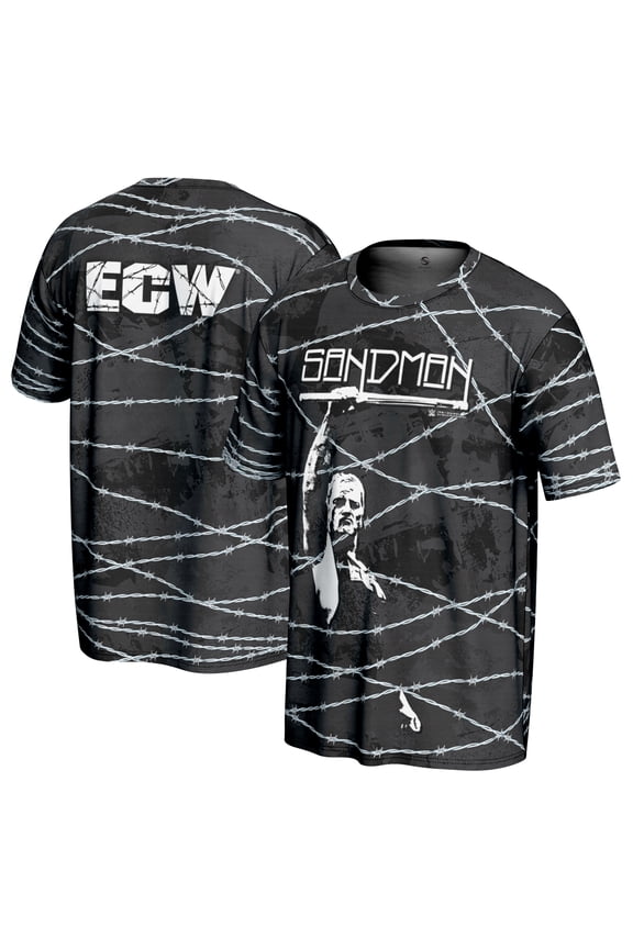 Men's ProSphere Black The Sandman Barbed Wire T-Shirt