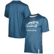 Men's ProSphere  Blue Assumption Greyhounds Engineering Logo T-Shirt