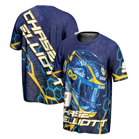 Men's ProSphere Blue Chase Elliott Napa Driver Helmet T-Shirt