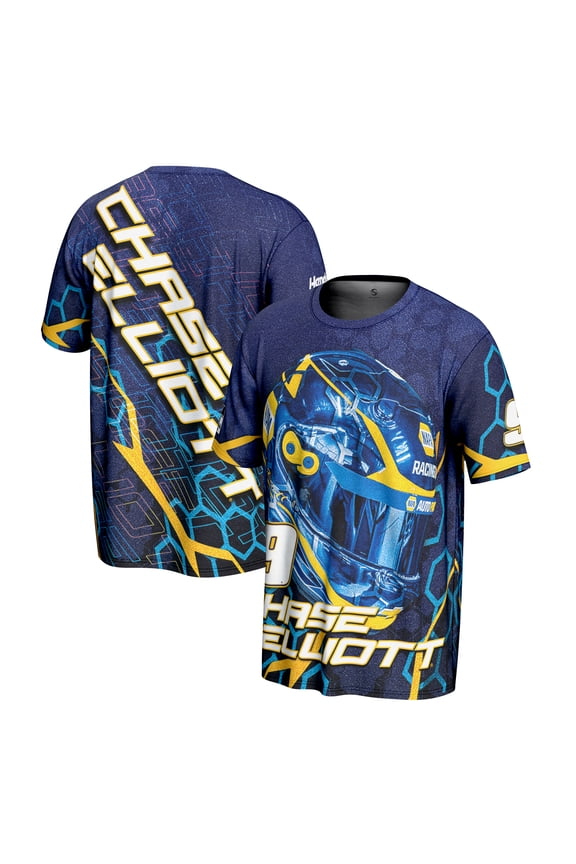 Men's ProSphere Blue Chase Elliott Napa Driver Helmet T-Shirt
