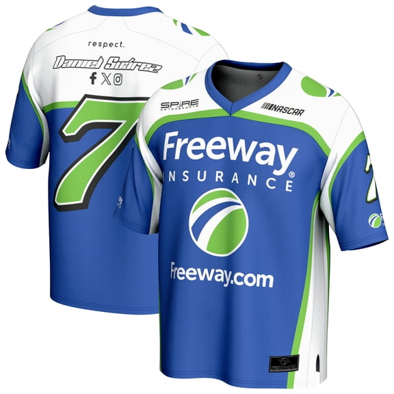 Men's ProSphere Blue Daniel Suarez Freeway Insurance Football Fashion Jersey