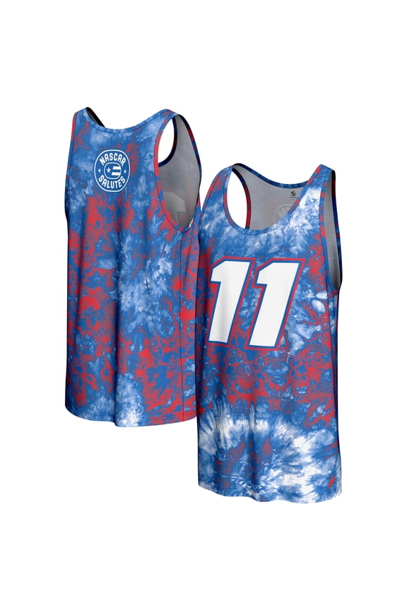 Men's-ProSphere Blue Denny Hamlin 2025 NASCAR Salutes Collection Tank Top