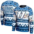 thumbnail image 1 of Men's ProSphere Blue Denny Hamlin Holiday Sweater, 1 of 3