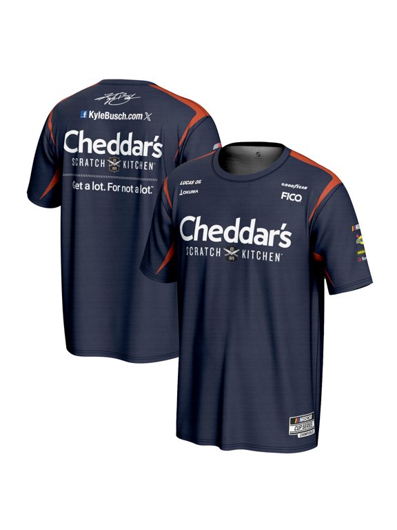 Men's ProSphere Blue Kyle Busch Cheddars T-Shirt