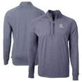 thumbnail image 1 of Men's Cutter & Buck  Heather Navy Frisco RoughRiders Adapt Eco Knit Heather Big & Tall Quarter-Zip Pullover Top, 1 of 3