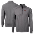 thumbnail image 1 of Men's Cutter & Buck  Heather Black Sacramento River Cats Adapt Eco Knit Heather Big & Tall Quarter-Zip Pullover Top, 1 of 3