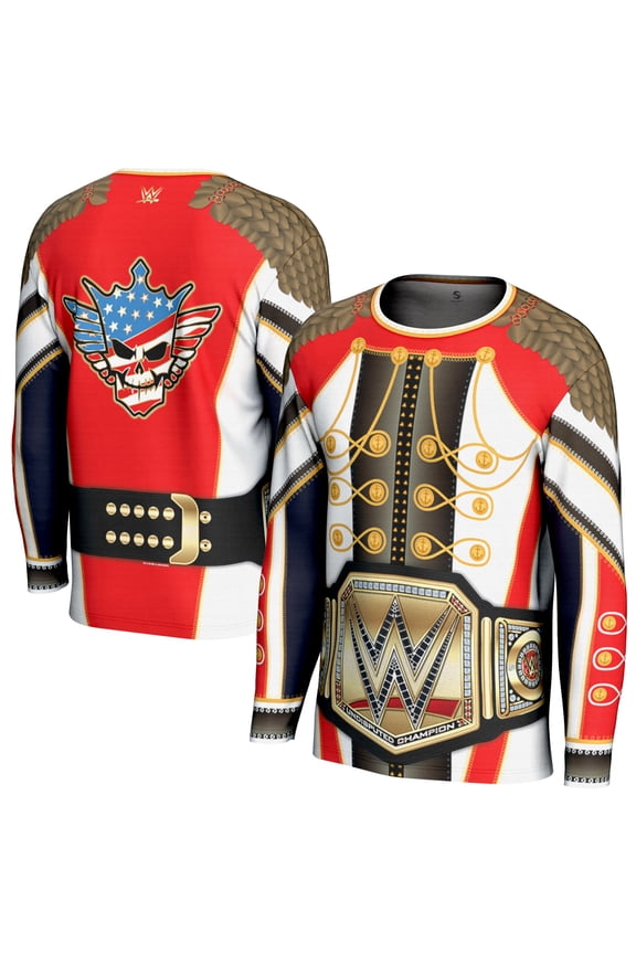 Men's ProSphere Cody Rhodes Entrance Coat Undisputed Championship Long Sleeve T-Shirt