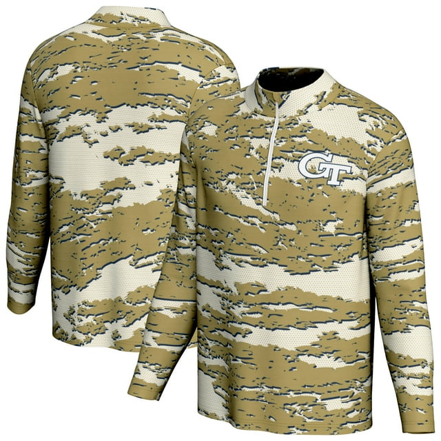 Men's ProSphere Gold Georgia Tech Yellow Jackets Fortitude 2.0 Quarter-Zip Pullover