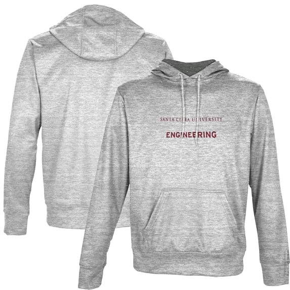 Men's ProSphere Gray Santa Clara Broncos Engineering Name Drop Pullover Hoodie