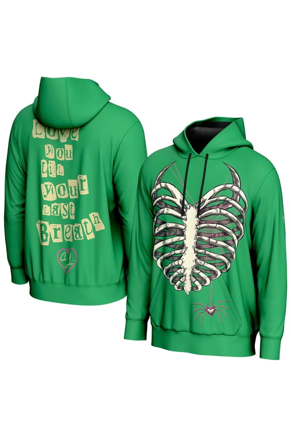 Men's ProSphere Green AJ Lee Ribcage Hoodie