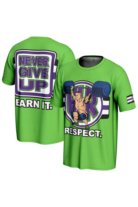 Men's ProSphere Green John Cena Retro T-Shirt