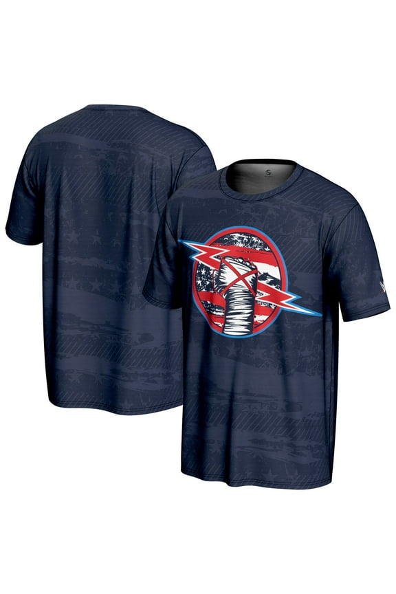 Men's ProSphere Navy CM Punk Americana T-Shirt