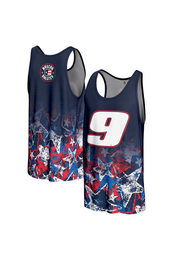Men's-ProSphere Navy Chase Elliott 2025 NASCAR Salutes Collection Tank Top