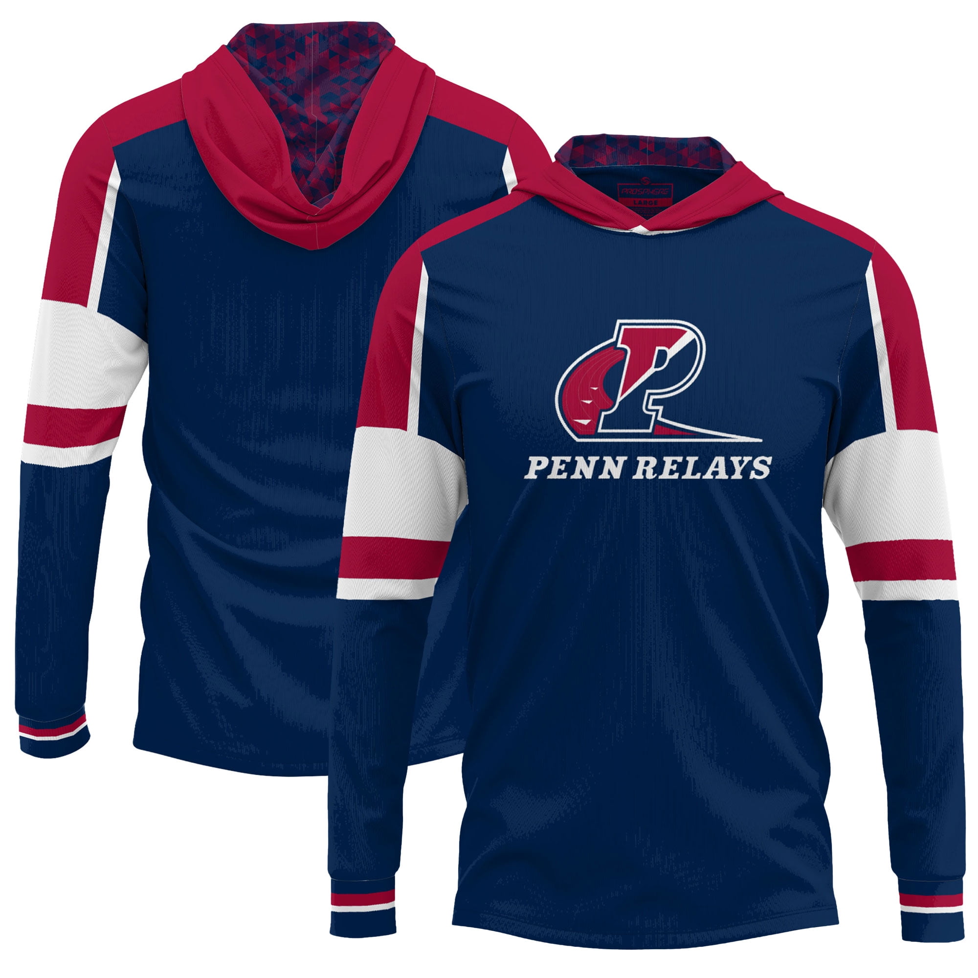 Men's ProSphere Navy Pennsylvania Quakers Penn Relays Long Sleeve