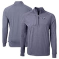 thumbnail image 1 of Men's Cutter & Buck  Heather Navy Reading Fightin Phils Adapt Eco Knit Heather Big & Tall Quarter-Zip Pullover Top, 1 of 3