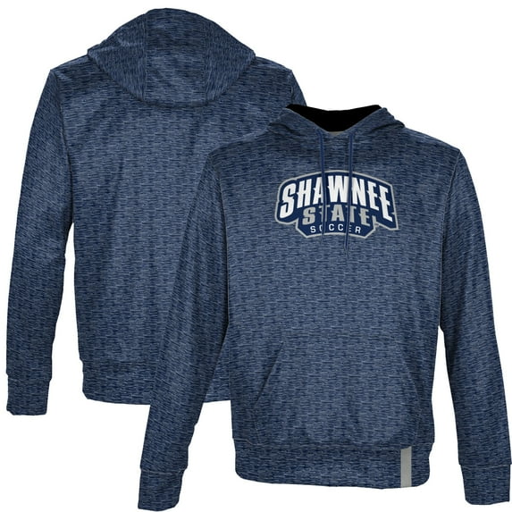 Men's ProSphere Navy Shawnee State Bears Soccer Name Drop Pullover Hoodie