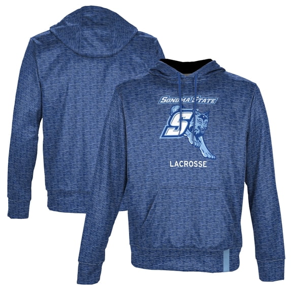 Men's ProSphere Navy Sonoma State Seawolves Lacrosse Name Drop Pullover Hoodie