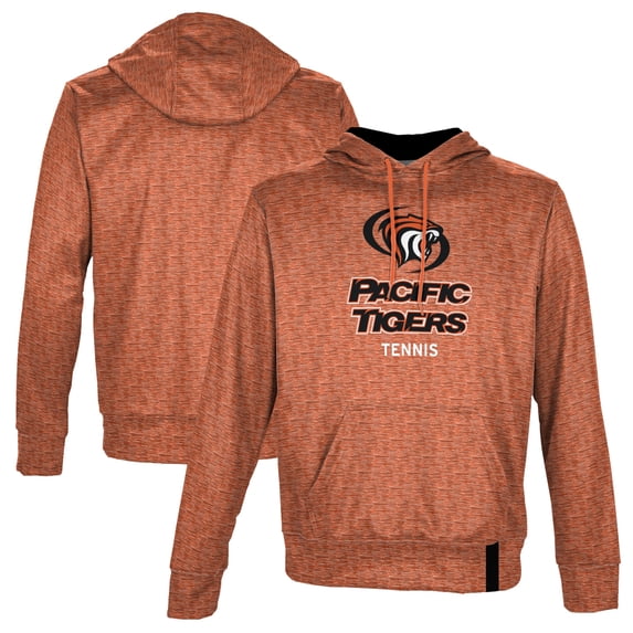 Men's ProSphere Orange Pacific Tigers Tennis Name Drop Pullover Hoodie