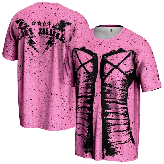 Men's ProSphere Pink CM Punk Fists T-Shirt