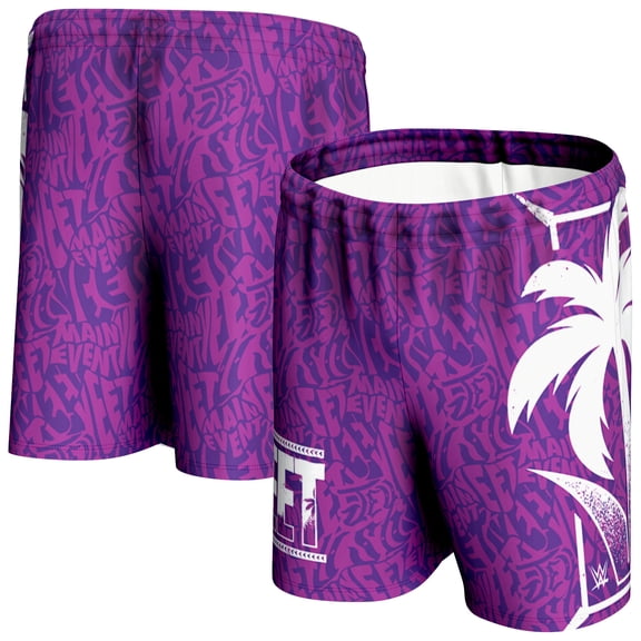 Men's ProSphere Purple Jey Uso Yeet Camo Shorts