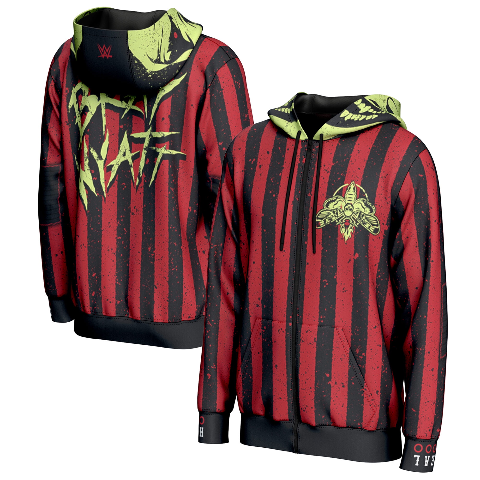 Mens ProSphere Red/Black Bray Wyatt The Fiend Full-Zip Hoodie