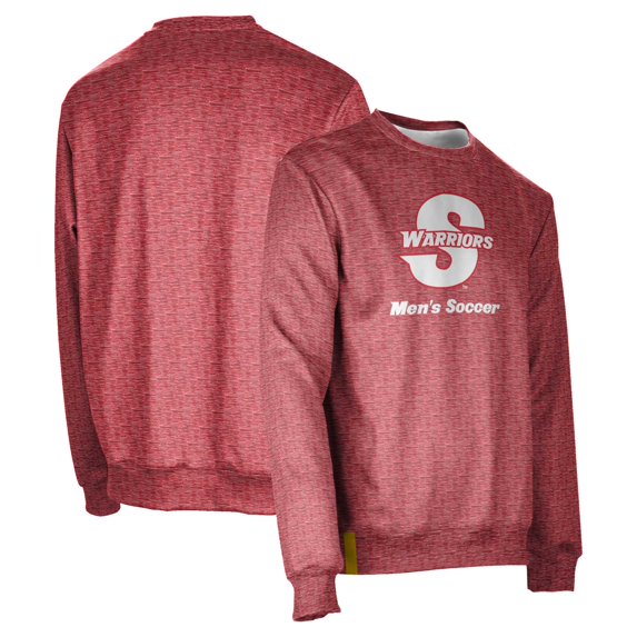 Men's ProSphere Red Cal State Stanislaus Warriors Soccer Crewneck Pullover Sweatshirt