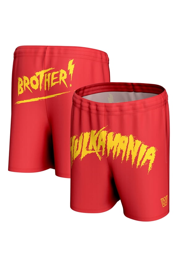 Men's ProSphere Red Hulk Hogan Hulkamania Shorts