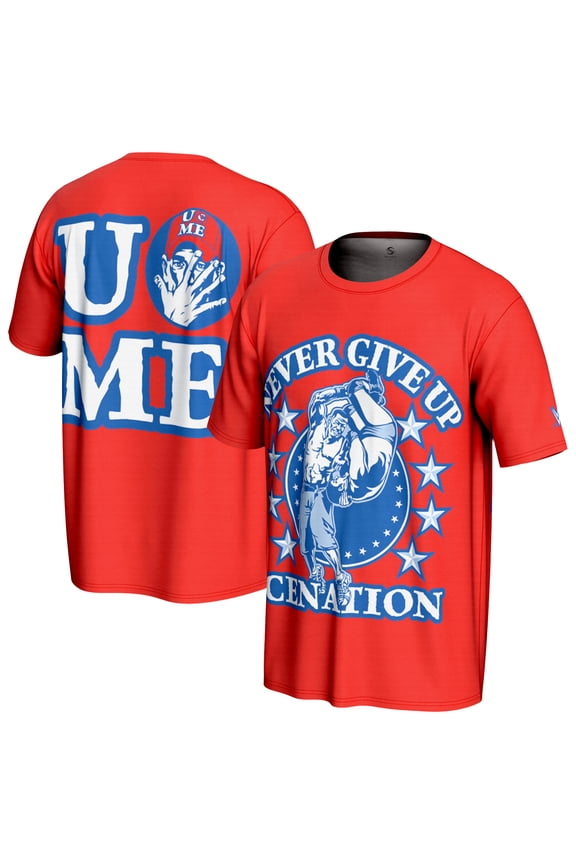 Men's ProSphere Red John Cena Retro T-Shirt