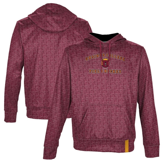 Men's ProSphere Red Ursinus Bears Field Hockey Name Drop Pullover Hoodie
