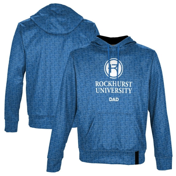 Men's ProSphere Royal Rockhurst Hawks Dad Name Drop Pullover Hoodie