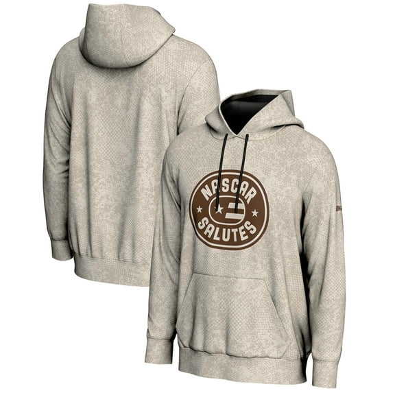 Men's-ProSphere Tan NASCAR Merchandise 2025 NASCAR Salutes Collection Pullover Hoodie