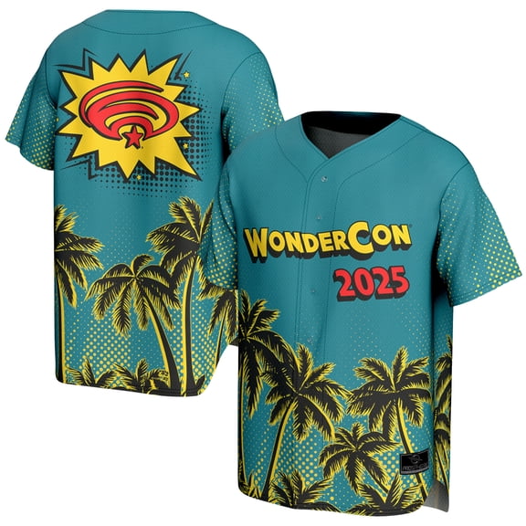 Men's ProSphere Teal 2025 WonderCon Baseball Jersey