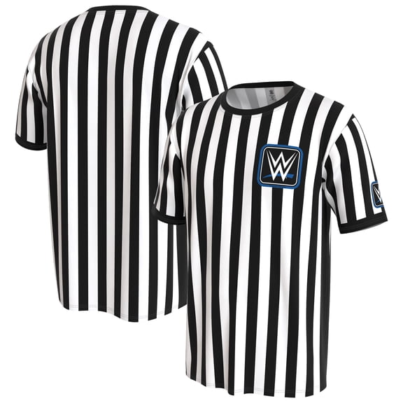 Men's ProSphere White/Black WWE SmackDown Referee T-Shirt