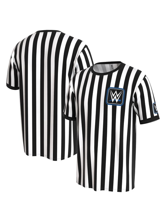 Men's ProSphere White/Black WWE SmackDown Referee T-Shirt