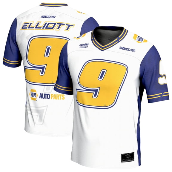 Men's ProSphere  White Chase Elliott Football Fashion Jersey