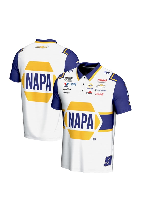 Men's ProSphere  White Chase Elliott NAPA Polo