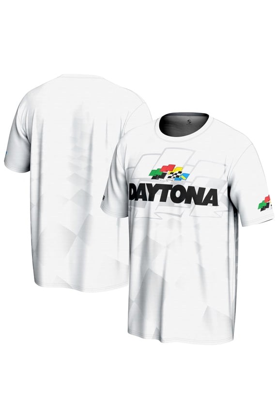 Men's ProSphere White Daytona International Speedway Allover Print T-Shirt
