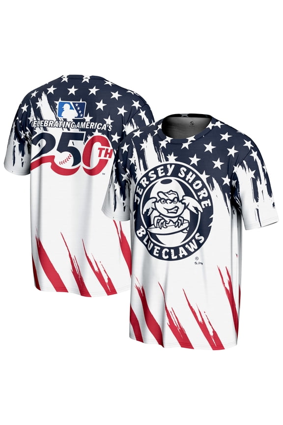 Men's ProSphere White Jersey Shore BlueClaws Lightweight 250 Americana T-Shirt