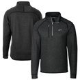 thumbnail image 1 of Men's Cutter & Buck Heather Charcoal Rocket City Trash Pandas Big & Tall Mainsail Sweater-Knit Half-Zip Pullover Jacket, 1 of 3