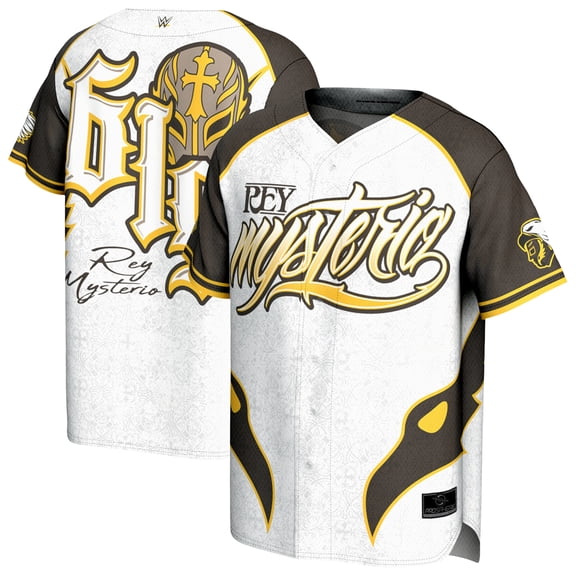 Men's ProSphere White Rey Mysterio 619 Baseball Jersey