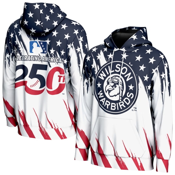 Men's ProSphere White Wilson Warbirds Lightweight 250 Americana Hoodie