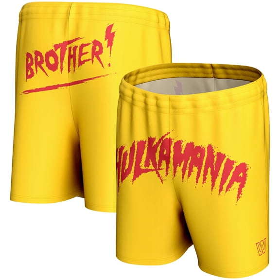Men's ProSphere Yellow Hulk Hogan Hulkamania Shorts