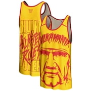 Mens ProSphere Yellow Hulk Hogan Hulkster Rules Tank Top