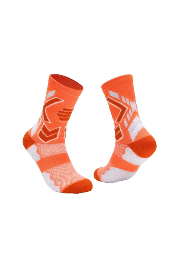 Men’s Professional Basketball Crew Socks – Cushioned Athletic Sports Socks with Arch Support, Breathable Moisture-Wicking Performance Socks for Running, Training & Outdoor Sports