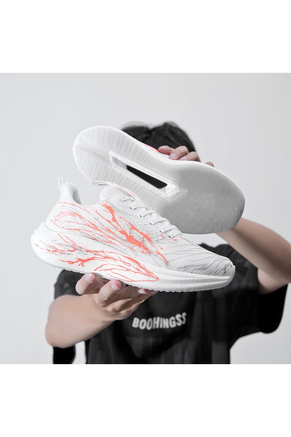 Men's Professional Racing Sneakers - Non-Slip Durable Training Shoes with Breathable Lightweight Design, Reflective Low-Top Athletic Footwear Suitable for,, Skateboarding & - Wear